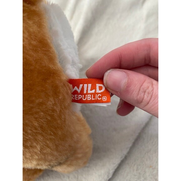 Wild Republic Sitting Tiger 10" Plush Animal Rusty Orange & White Black Stripes - Picture 6 of 8